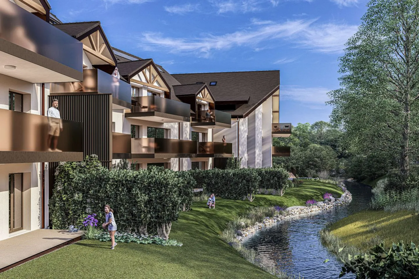 RESIDENCE DE LA FORGE. Lot A6: spacious 2.5 rooms with balcony. Price: 759,000.- - Photo 1 of 7