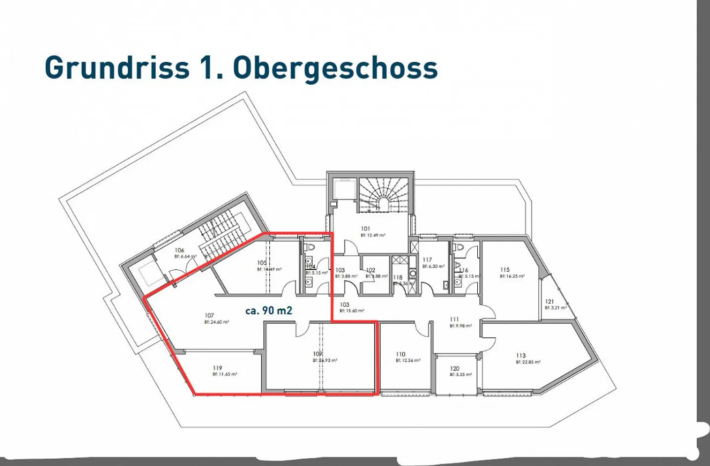 Moderne Büroräumlichkeiten in Neuhausen - Foto 17 von 17