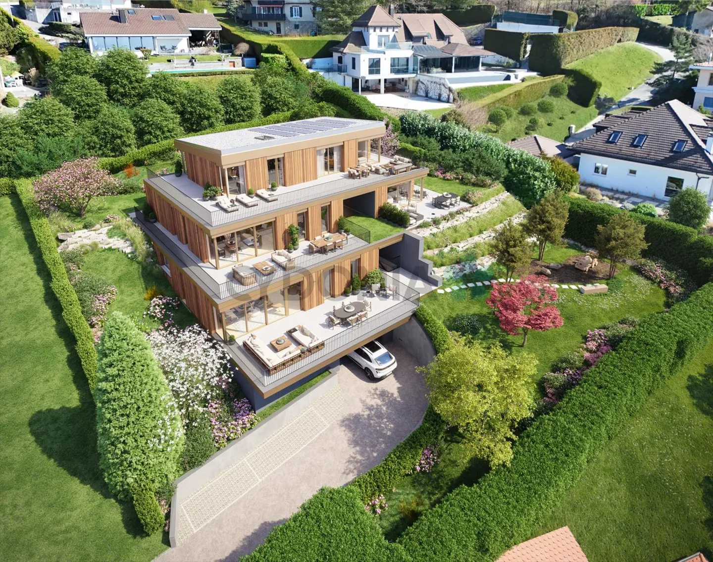In vendita progetto di nuova costruzione a Lutry - Eccezionale appartamento di 4,5 locali con un totale di 120 m², terrazza e giardino - Foto 2 di 6