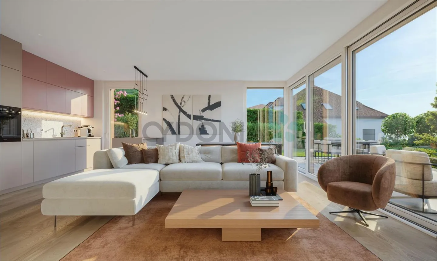 In vendita progetto di nuova costruzione a Lutry - Eccezionale appartamento di 4,5 locali con un totale di 120 m², terrazza e giardino - Foto 6 di 6