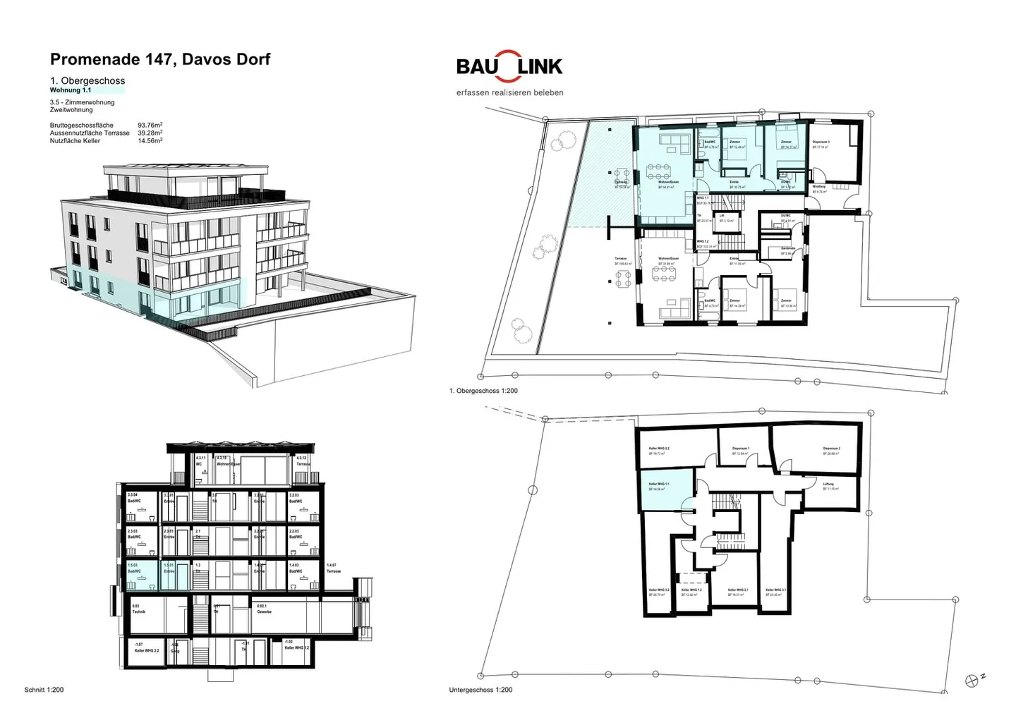 New Casa PARSENN, 3.5 Room Apartment No. 1 - Photo 4 of 5