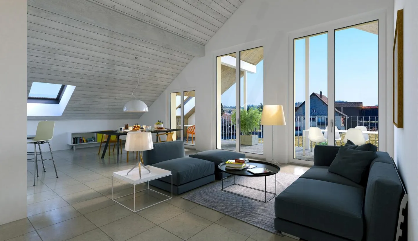 SUPERBES DACHGESCHOSS 5,5 ZIMMER !!! - Foto 10 von 11