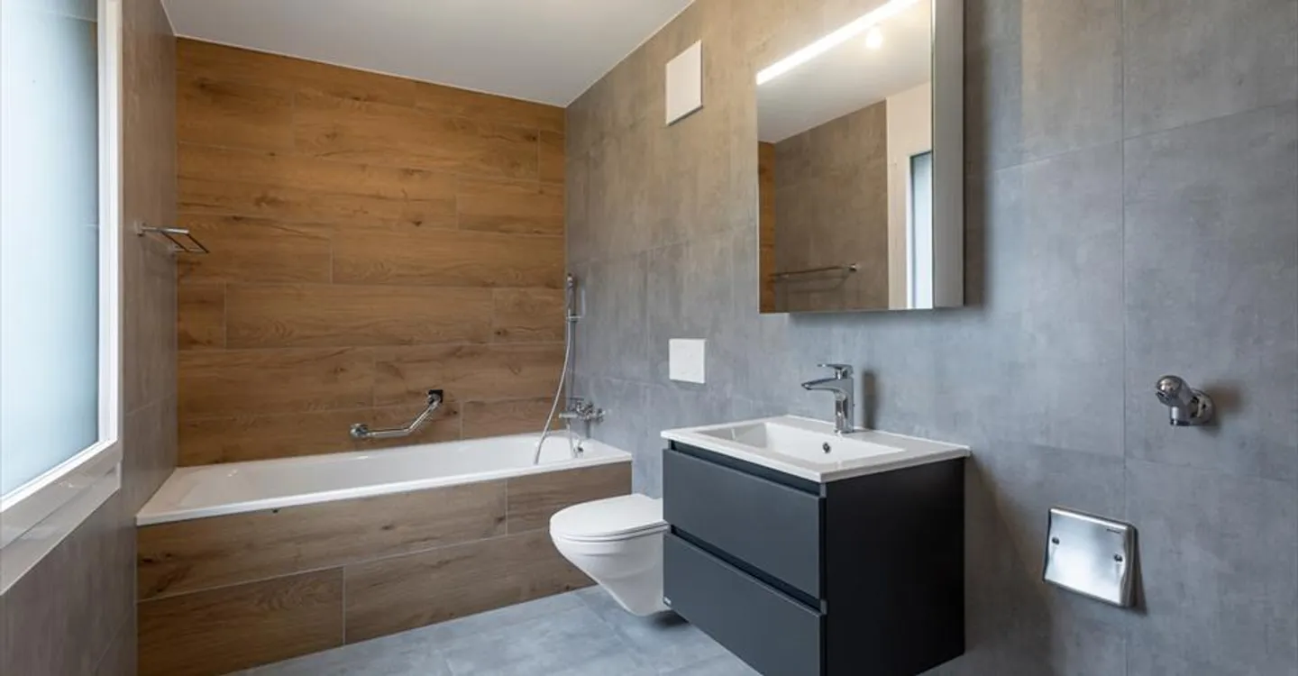 Appartamento nuovo di 4.5 locali con balcone al piano terra in vendita a St-Aubin - Foto 2 di 6