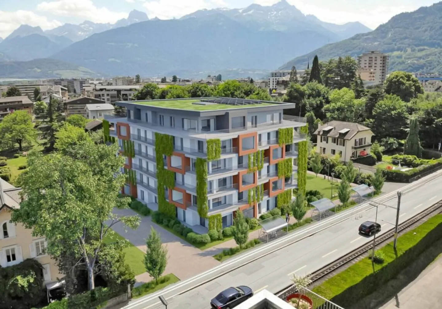 Bell'appartamento di 2,5 stanze con balcone nel centro di Monthey - Foto 3 di 12
