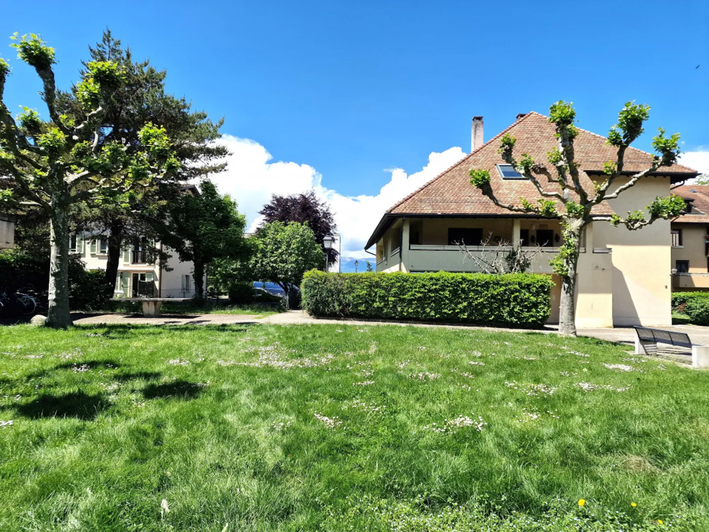 Corsier Zentrum, Gartenwohnung, Magnificent 5 Zimmer vollständig renoviert - Foto 4 von 11