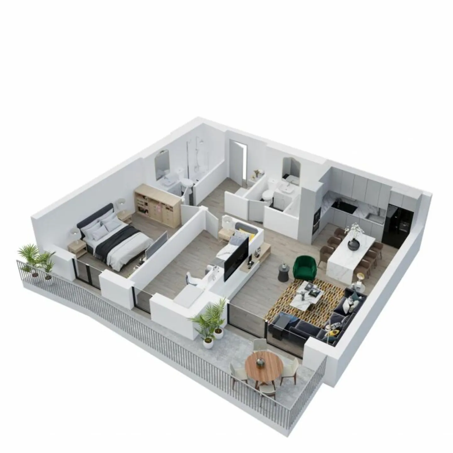 Bell'appartamento di 3,5 locali con balcone a Monthey - Foto 8 di 12