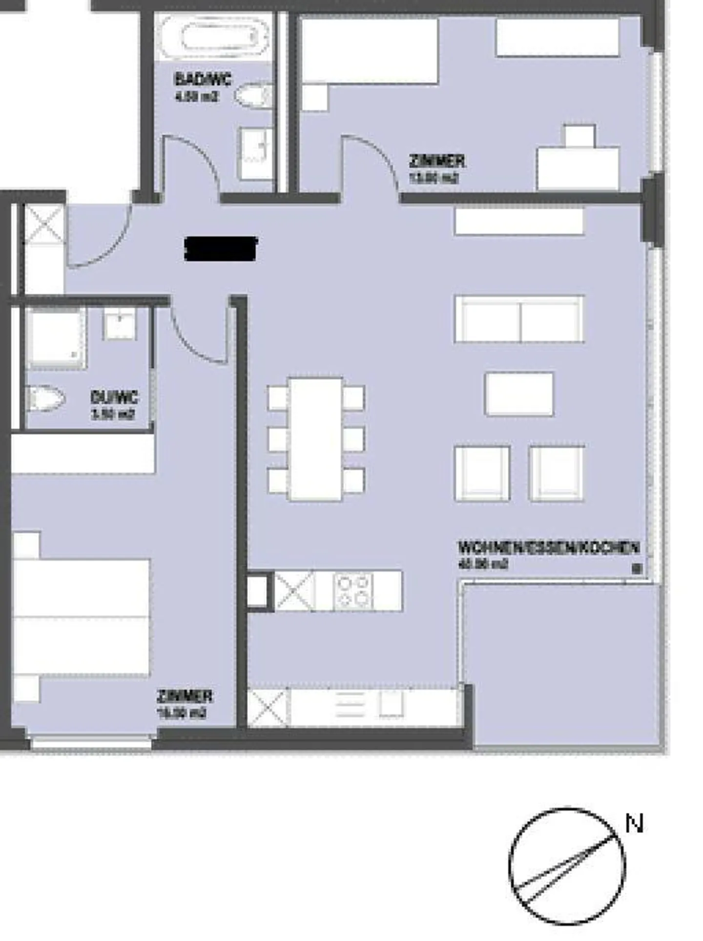 Moderne 3 1/2-Zimmerwohnung an attraktiver Lage zu vermieten - Foto 10 von 10