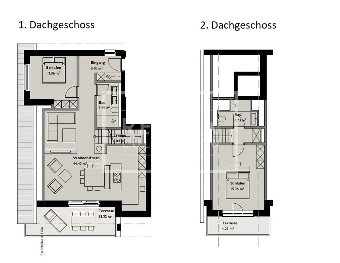 3½-Room Maisonette Apartment No. 6 New Building Ganschiersch (Second Home) - Photo 12 of 12