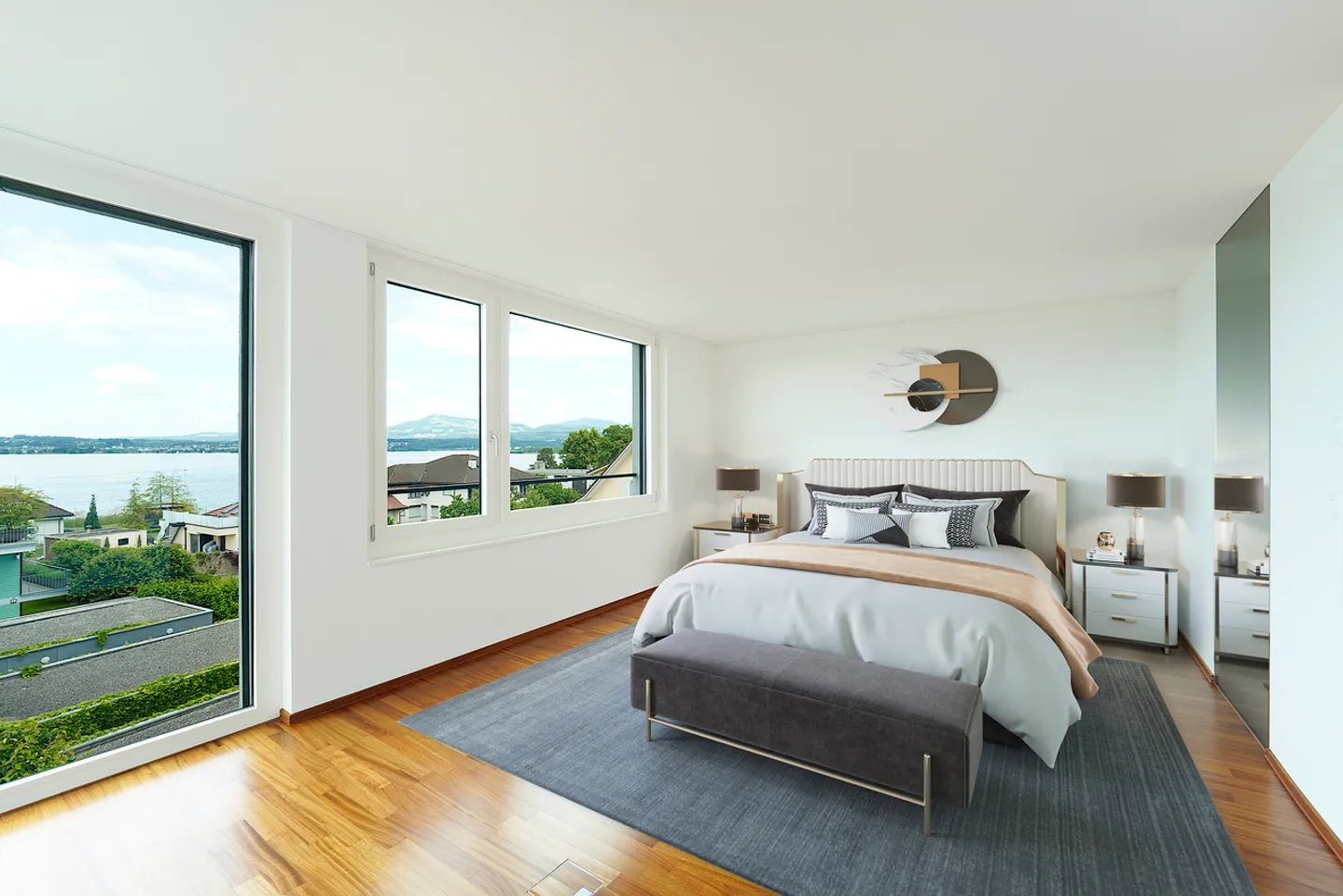 Appartement de luxe en attique avec vue sur le lac - Photo 6 sur 11