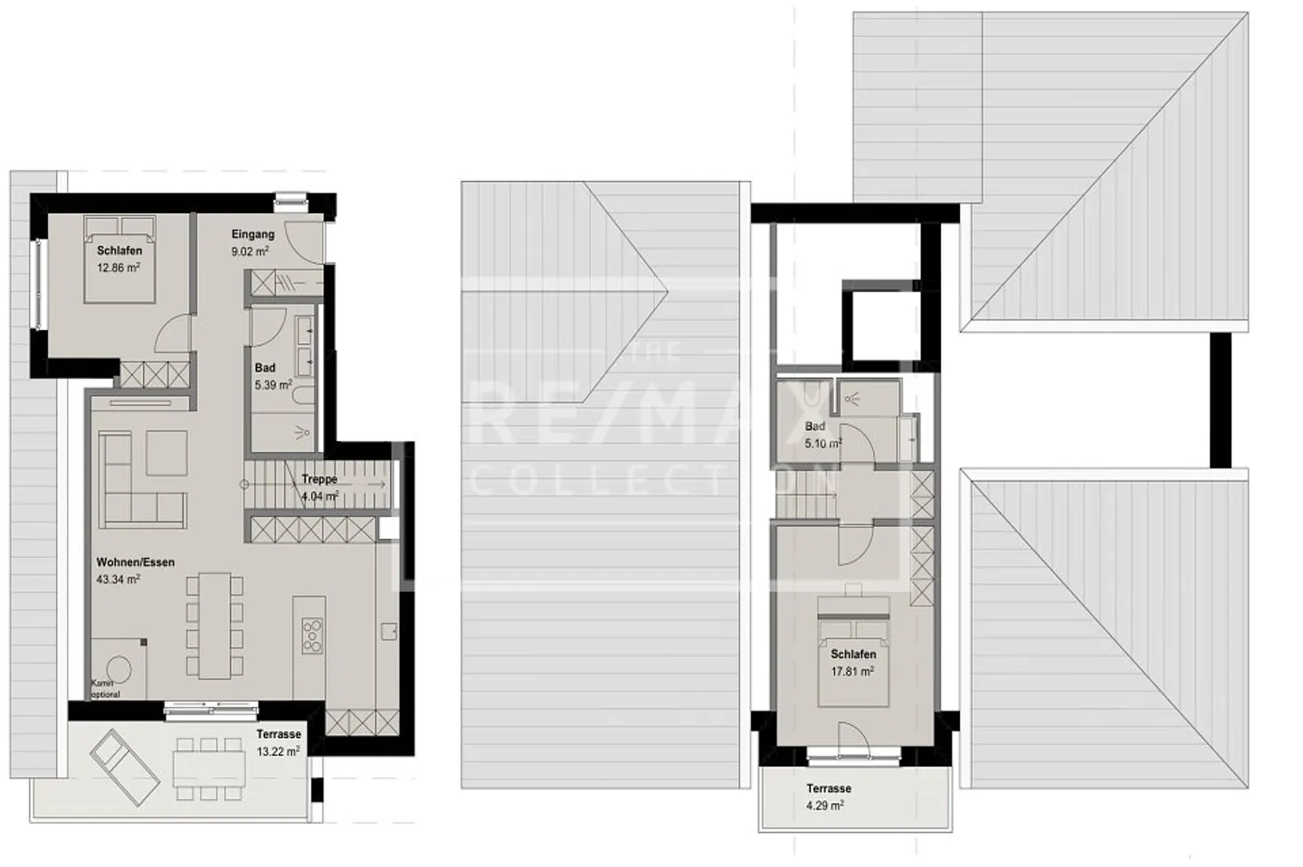 3½-Room Maisonette Apartment No. 6 New Building Ganschiersch (Second Home) - Photo 5 of 12