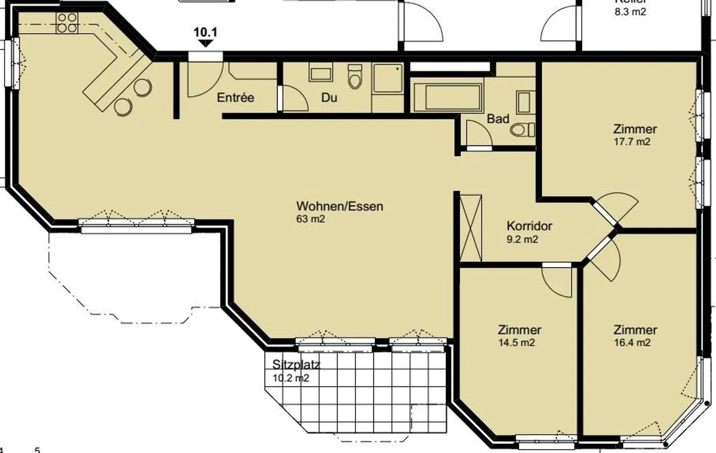 2.5-room apartment in a central location in Höngg - Photo 12 of 12