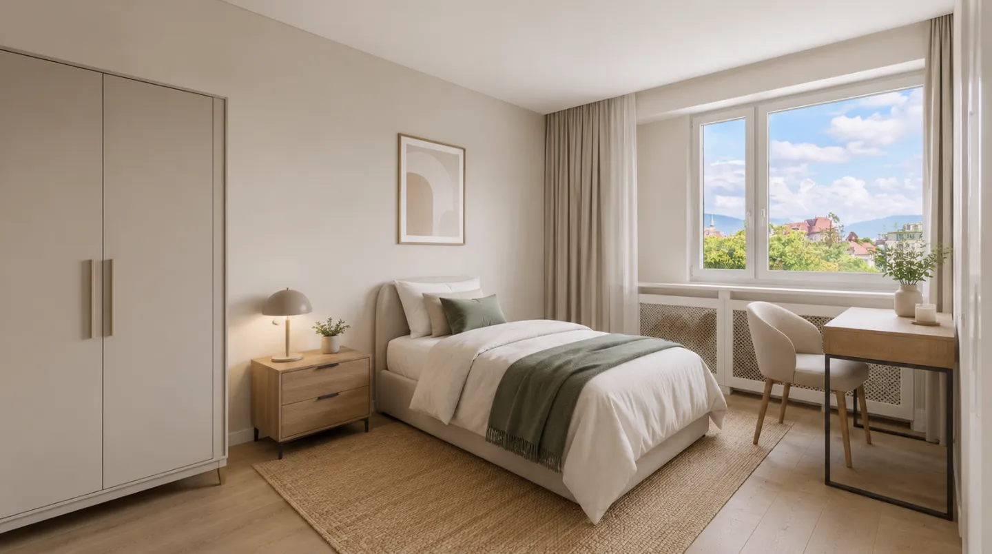 Exclusively - Bright crossing apartment with unobstructed view in the heart of Geneva - Photo 6 of 11
