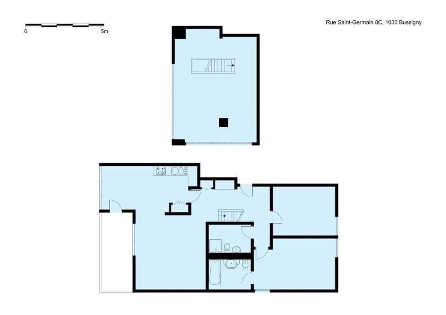 Zu vermieten ohne Kaution - Geräumige Wohnung mit Mezzanin - Foto 2 von 9