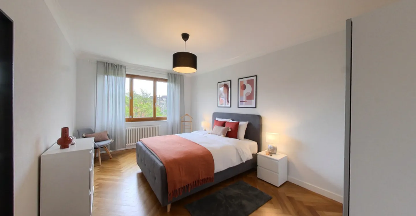 Appartement spacieux de 2 chambres meublé avec balcon et vue sur la rivière à Genève - Photo 5 sur 14