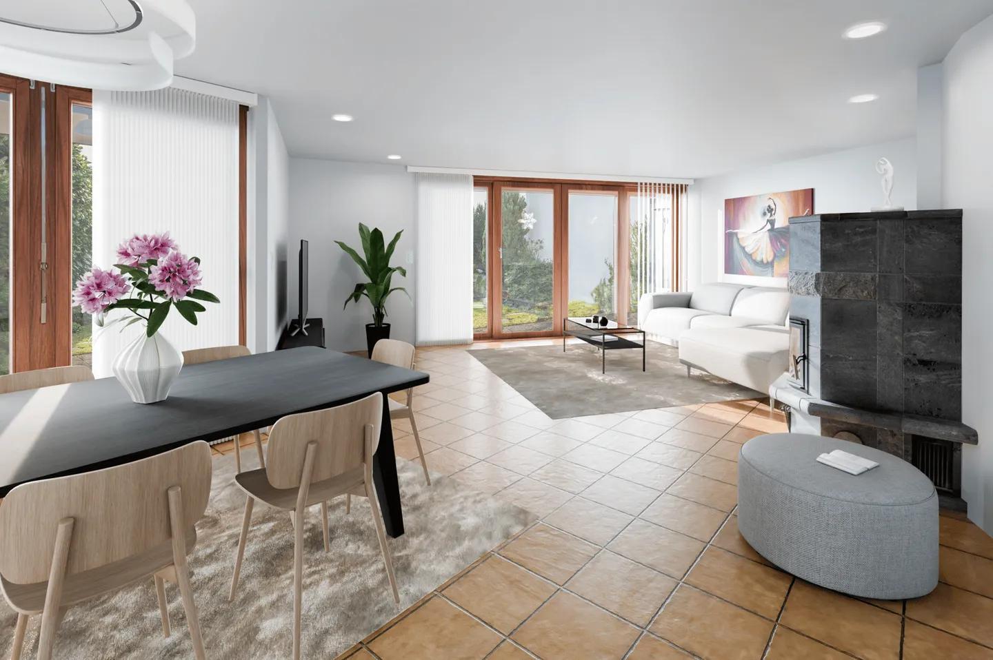 Affascinante casa familiare bifamiliare ai margini del villaggio - posizione tranquilla e elevata - Foto 1 di 15