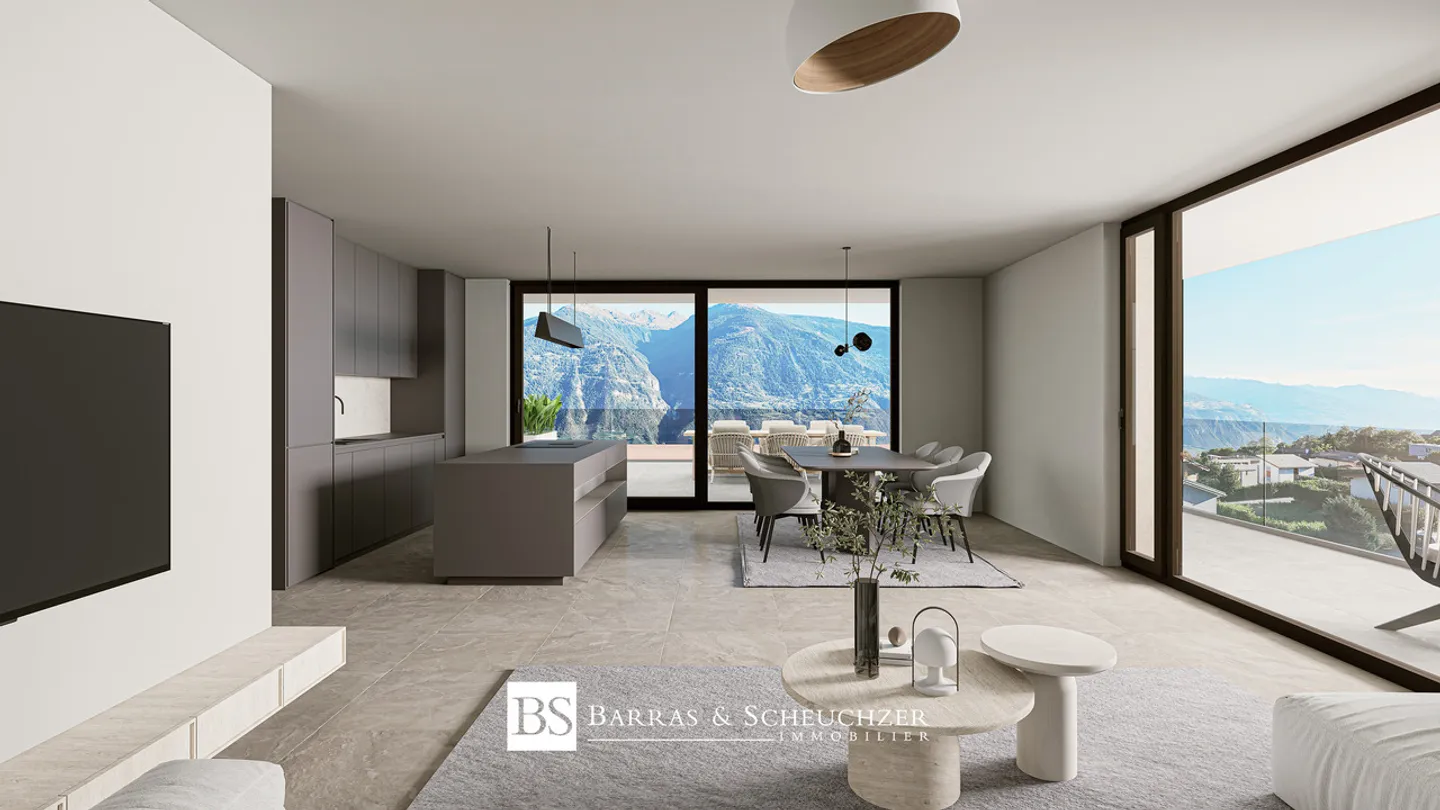 Superbo attico con design contemporaneo e vista panoramica - Foto 2 di 8