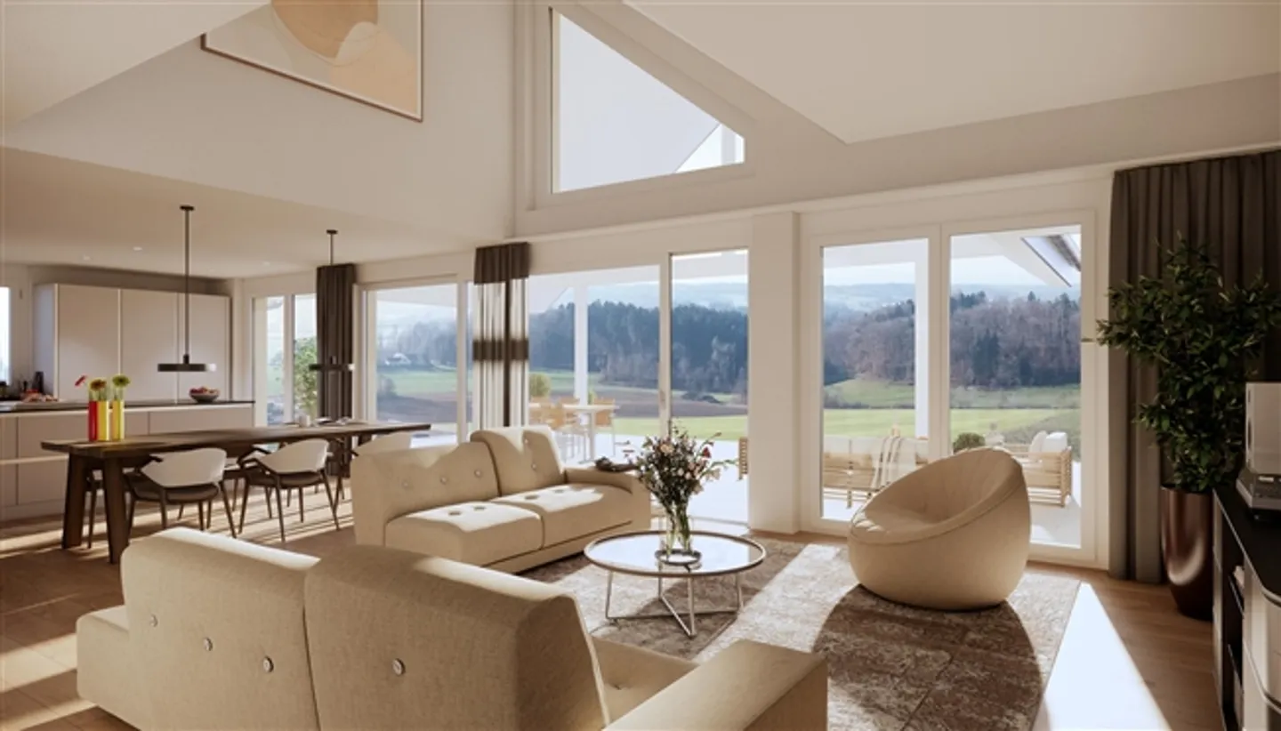 Exclusive 4.5-room maisonette apartment in the new construction project Rumlikon - Photo 1 of 13