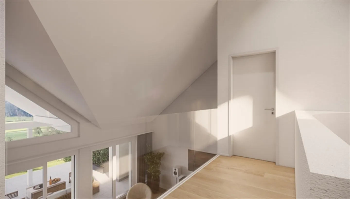 Exclusive 4.5-room maisonette apartment in the new construction project Rumlikon - Photo 8 of 13