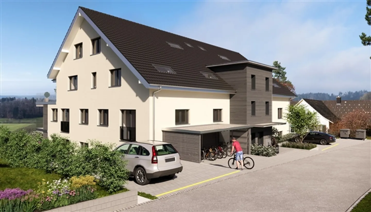 Exclusive 4.5-room maisonette apartment in the new construction project Rumlikon - Photo 11 of 13