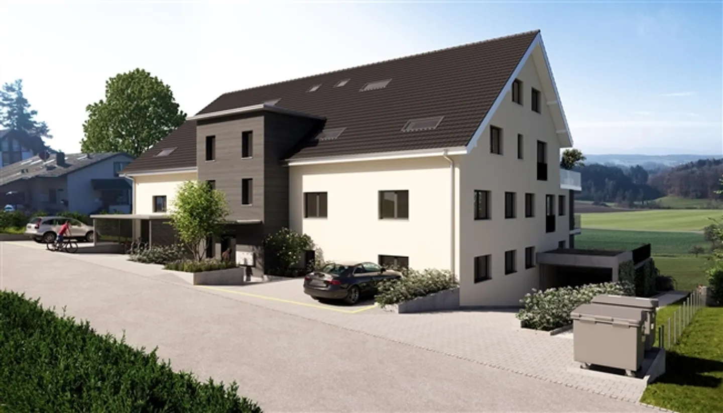 Exclusive 4.5-room maisonette apartment in the new construction project Rumlikon - Photo 12 of 13