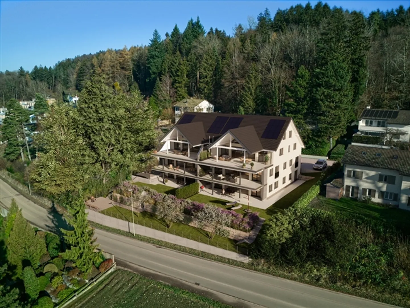 Exclusive 4.5-room maisonette apartment in the new construction project Rumlikon - Photo 13 of 13