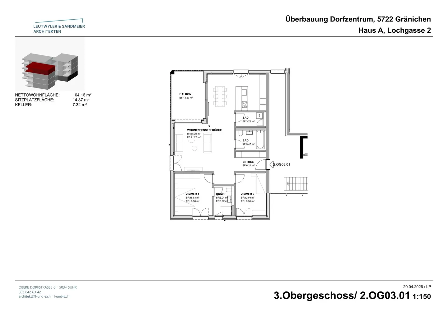 Nel cuore di Gränichen Appartamenti di nuova costruzione di 3.5 locali - Foto 17 di 23