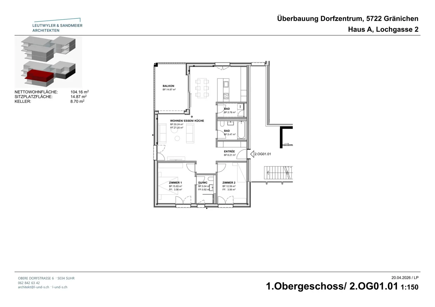 Nel cuore di Gränichen Appartamenti di nuova costruzione di 3.5 locali - Foto 13 di 23