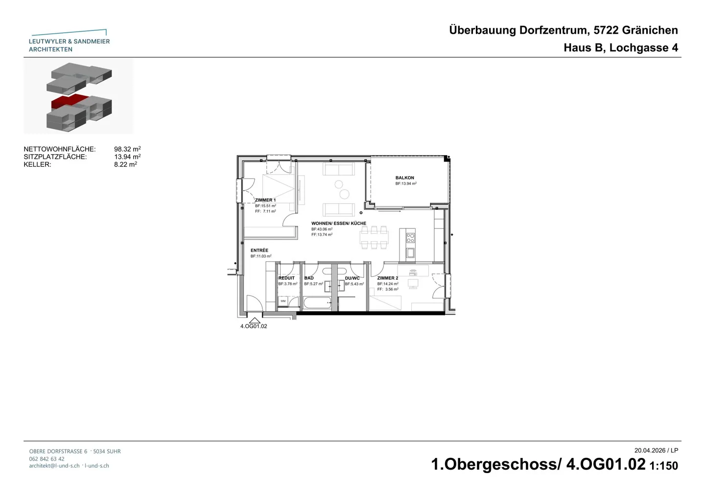 Nel cuore di Gränichen Appartamenti di nuova costruzione di 3.5 locali - Foto 20 di 23