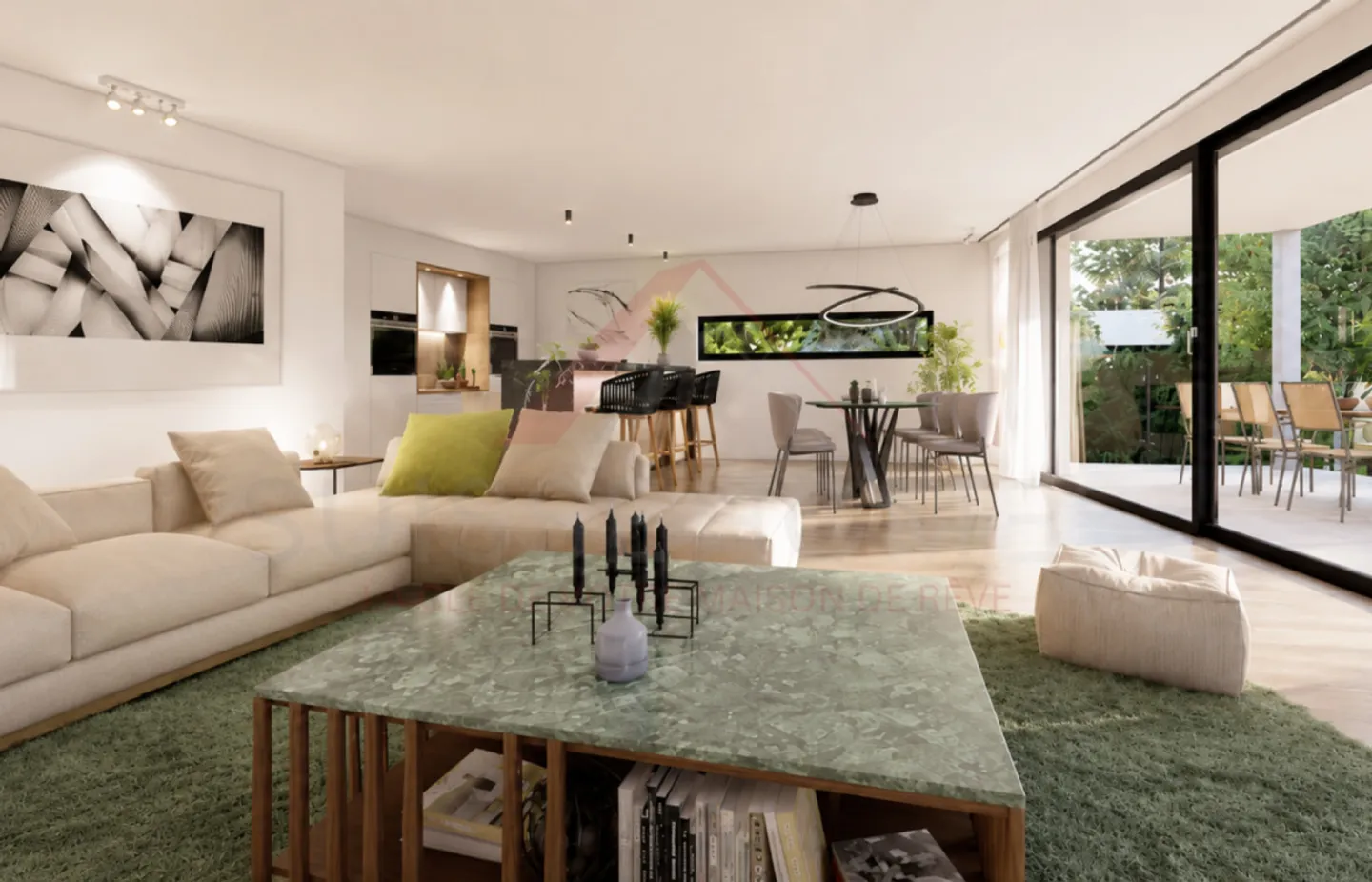 Wunderschöne neue 4,5-Zimmer-Wohnung mit großem nach Süden ausgerichteten Balkon in Farvagny-le-Grand - Foto 4 von 8