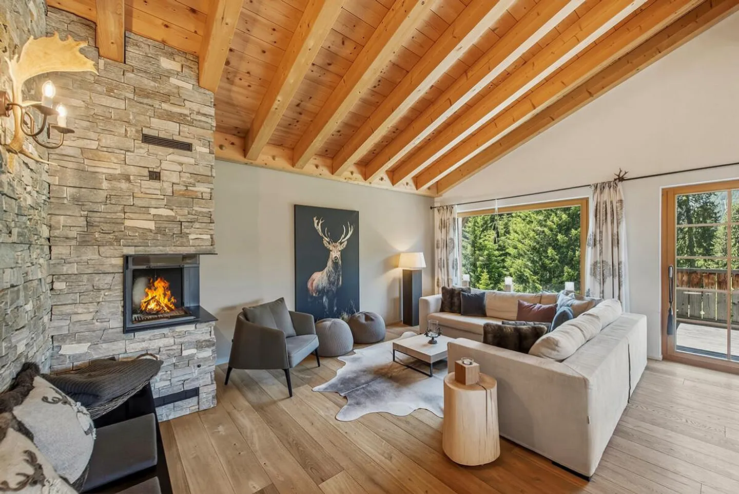 Lenzerheide : Appartement de vacances avec élégance alpine et cheminée - Photo 1 sur 2