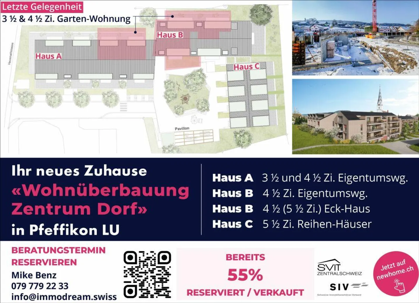 Modernes Reihenhaus in Pfeffikon - Foto 2 von 8