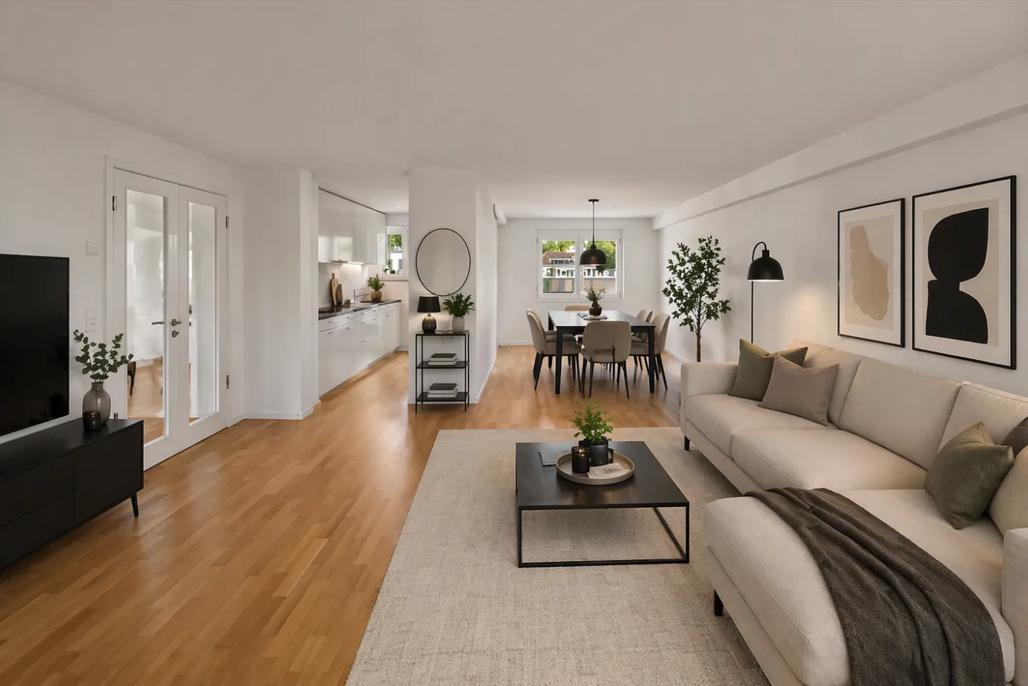 Appartement Attique Stylé à Zurich - Photo 3 sur 12