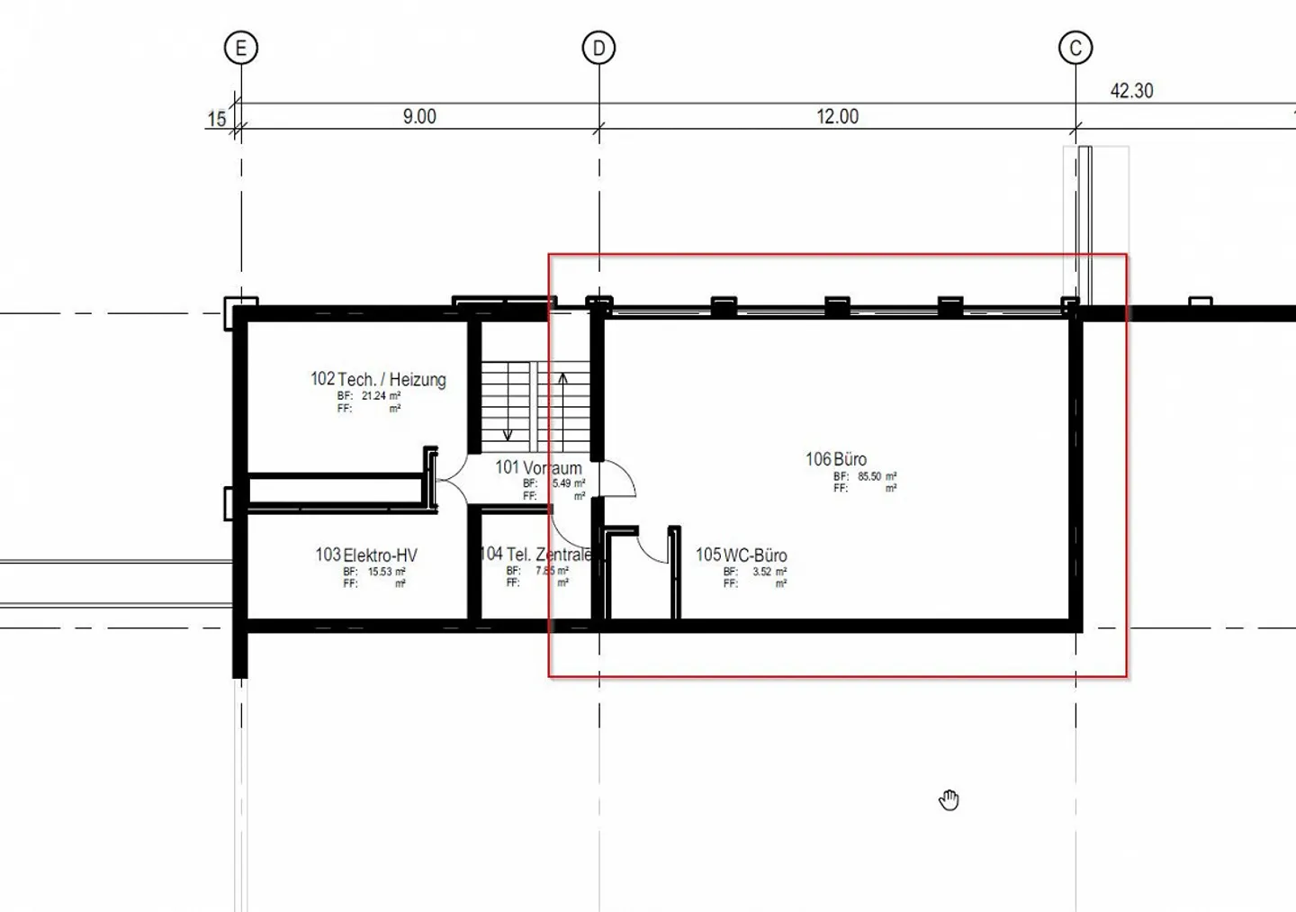89m2 Büro / Atelier / Werkstatt mit guter Verkehrsanbindung - Foto 5 von 5