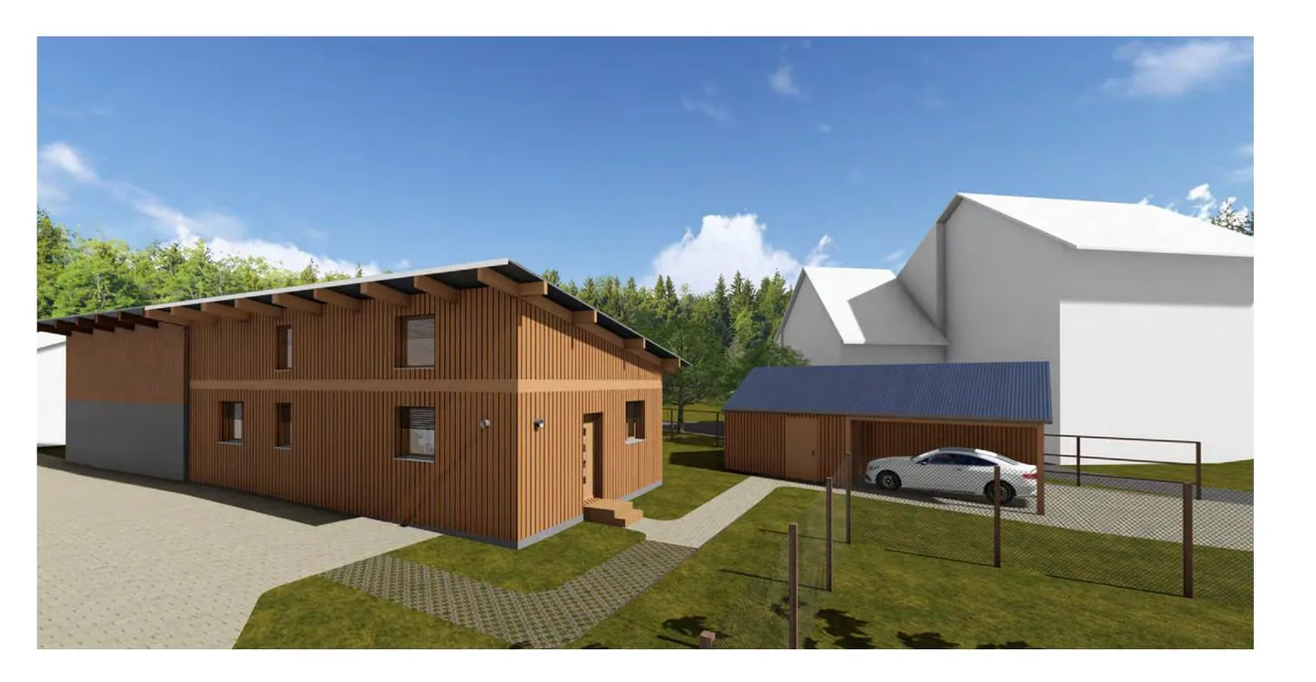 Projet d'extension, maison modulaire en bois de lune, avec une agréable intimité - Photo 3 sur 7