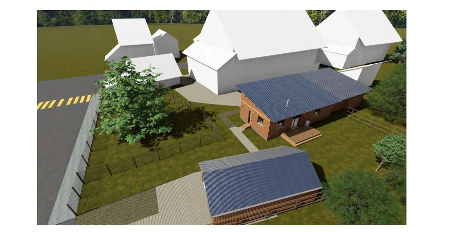 Projet d'extension, maison modulaire en bois de lune, avec une agréable intimité - Photo 4 sur 7