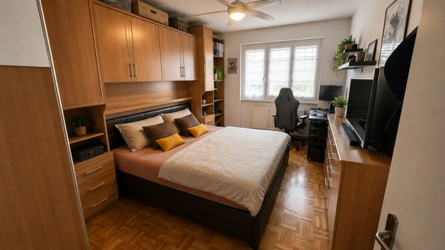 Spacious 5-room penthouse with balcony, garage box and large cellar - Photo 10 of 20