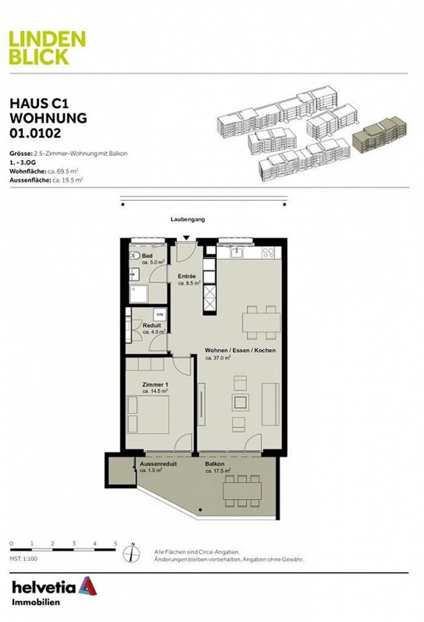 Elegante 2.5-Zimmer Wohnung - Foto 8 von 9