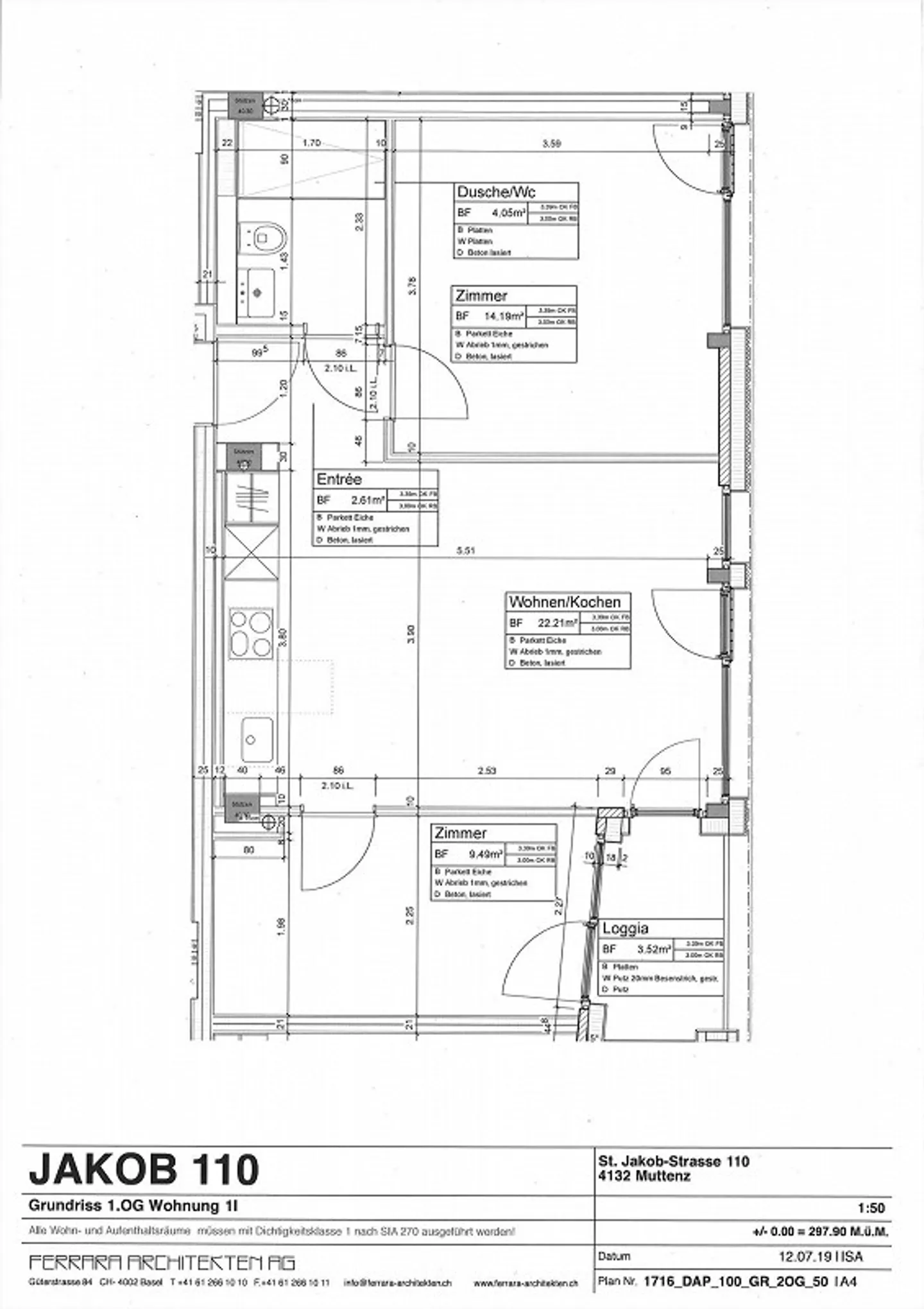 Top modern 3-room apartment on St. Jakob-Str. 110, Muttenz - Photo 11 of 11