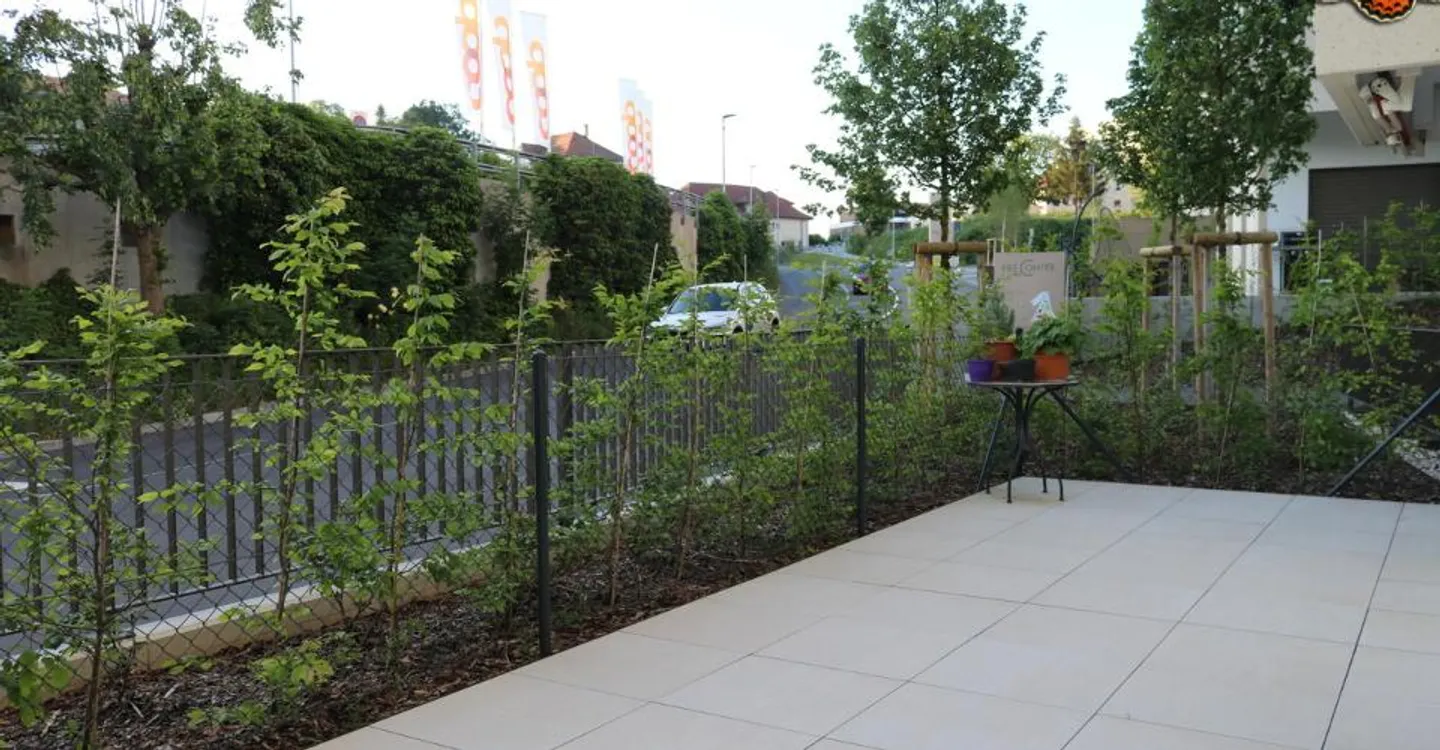 2-Zimmer-Wohnung in Romont mit großer Terrasse von 40m² - Foto 2 von 10