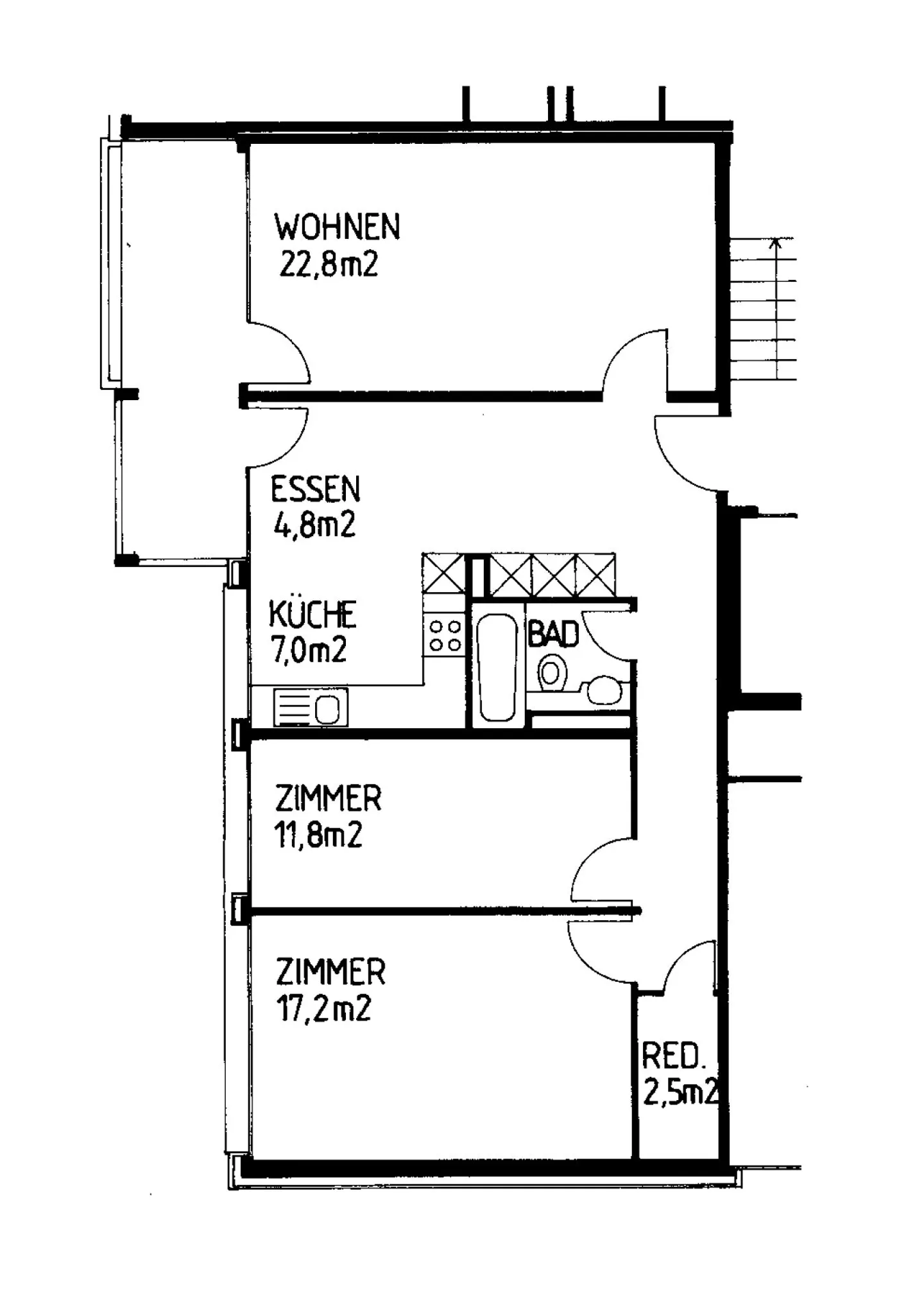 Moderne 3,5-Zimmerwohnung mit Balkon - Foto 7 von 7