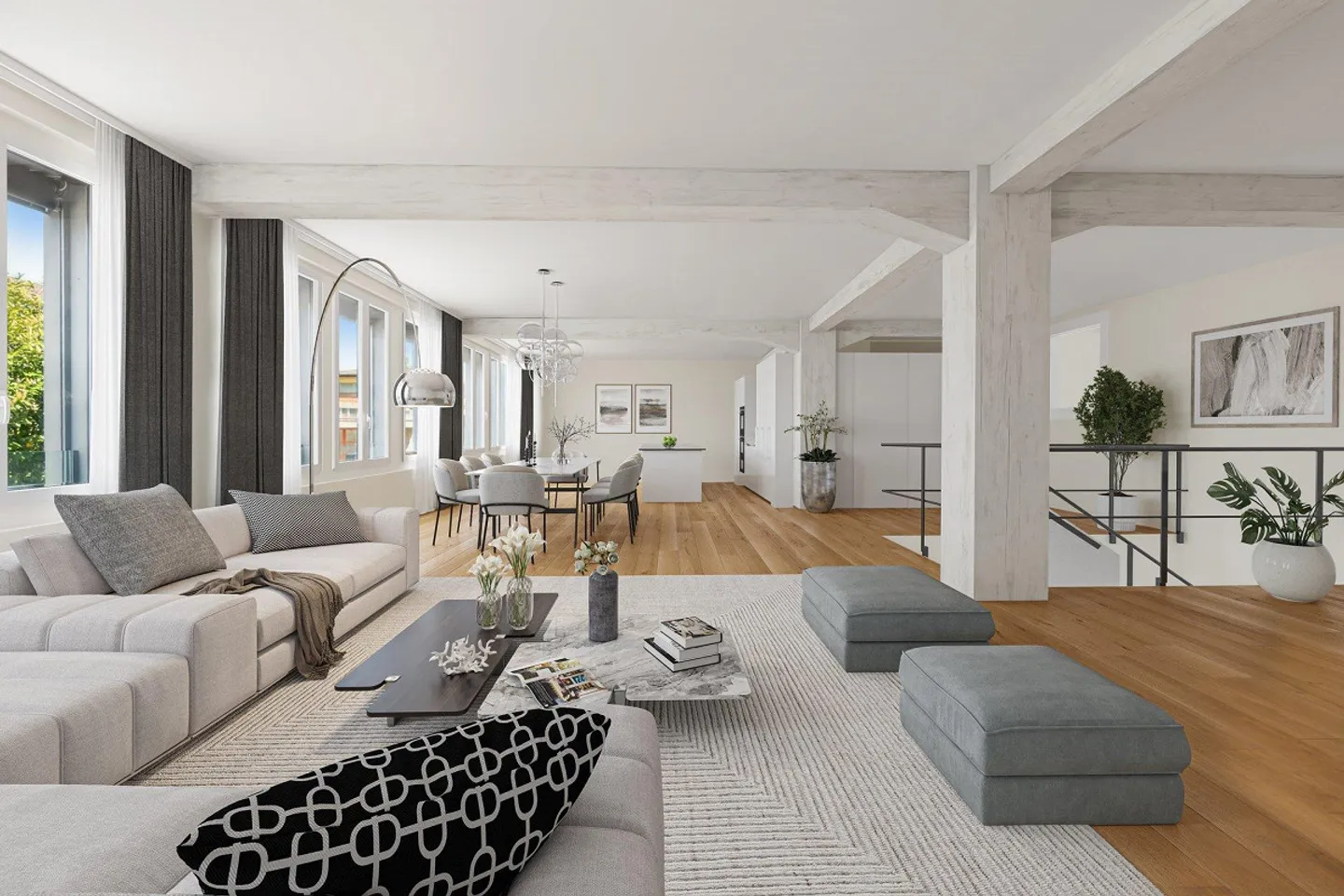 Loft-Maisonette Stylé avec Jardin - Photo 2 sur 5