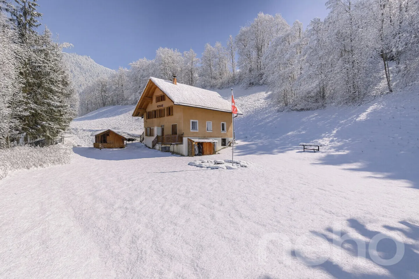 Magnifique chalet rénové - grand terrain et bord de rivière à Etivaz - Photo 9 sur 13