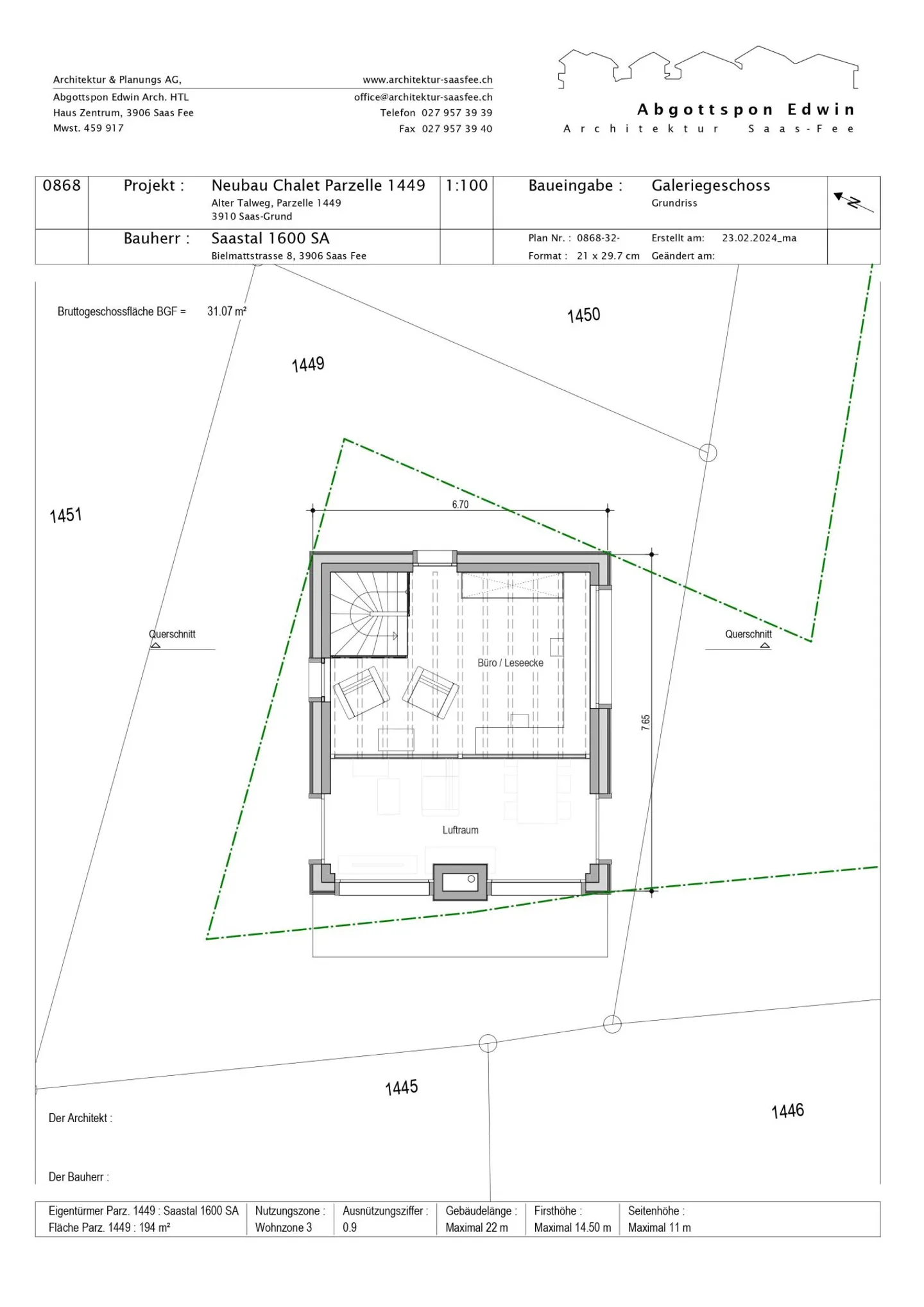 Snowstar Zen Lauinen Saas-Grund New Building 2025. Attractive Single-Family Home in Green - Photo 8 of 15