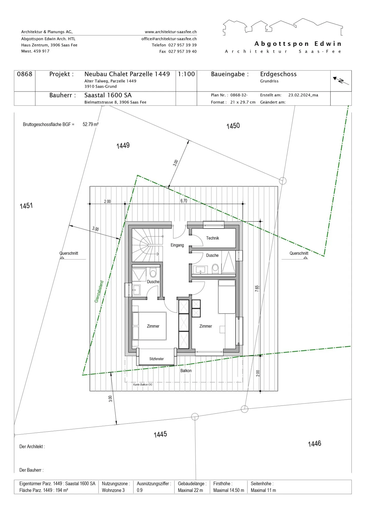 Snowstar Zen Lauinen Saas-Grund New Building 2025. Attractive Single-Family Home in Green - Photo 9 of 15