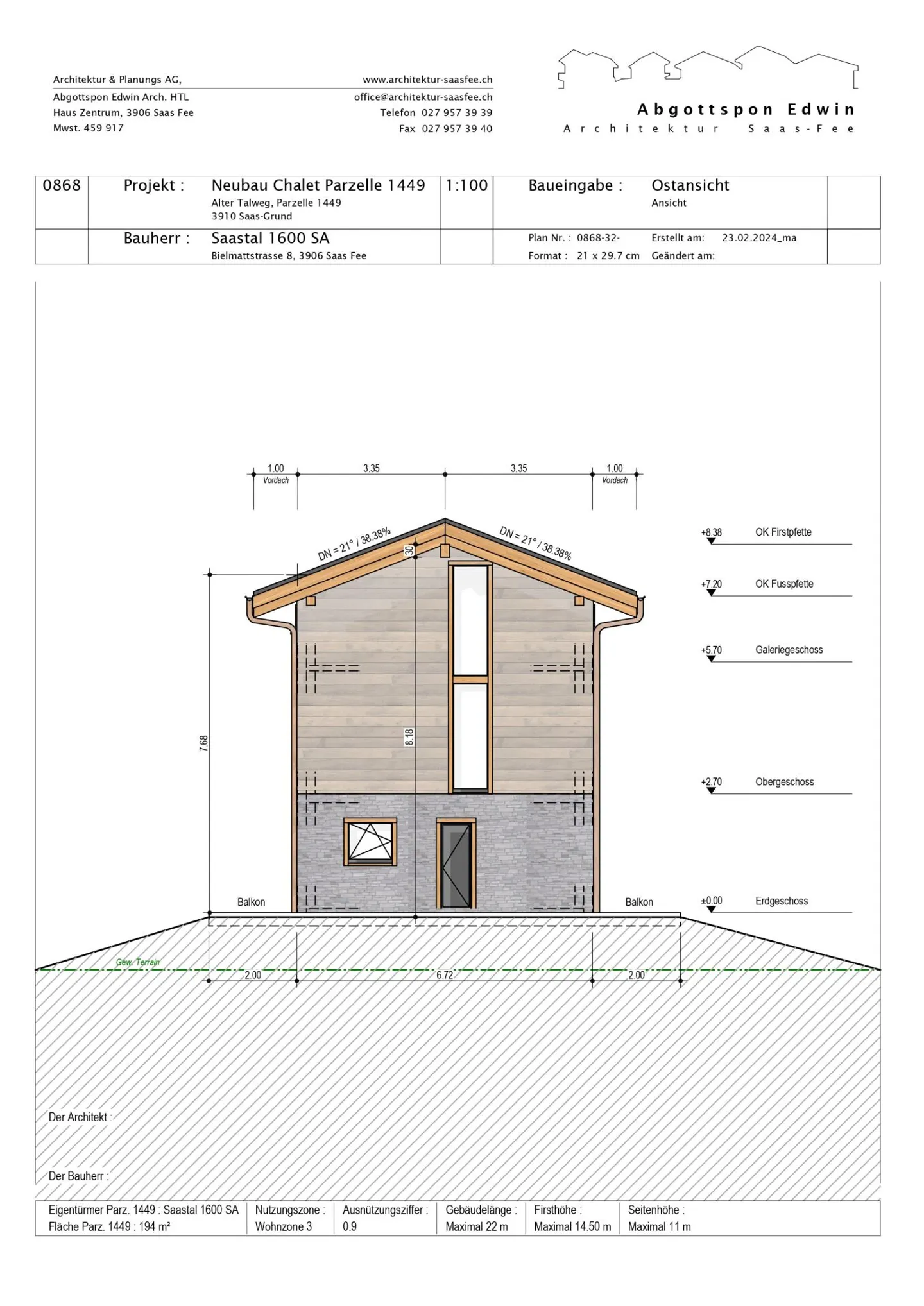 Snowstar Zen Lauinen Saas-Grund New Building 2025. Attractive Single-Family Home in Green - Photo 12 of 15