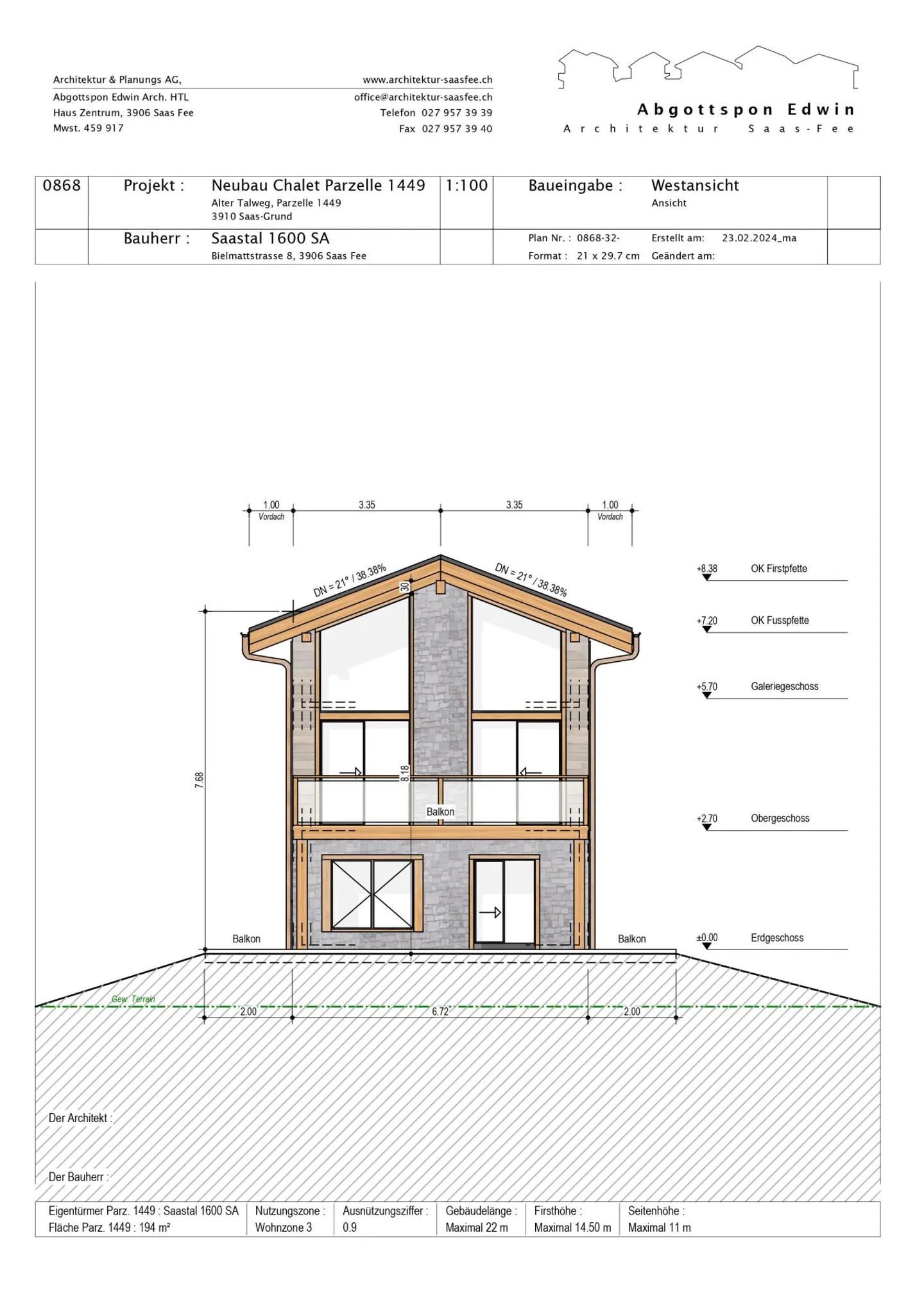 Snowstar Zen Lauinen Saas-Grund New Building 2025. Attractive Single-Family Home in Green - Photo 14 of 15