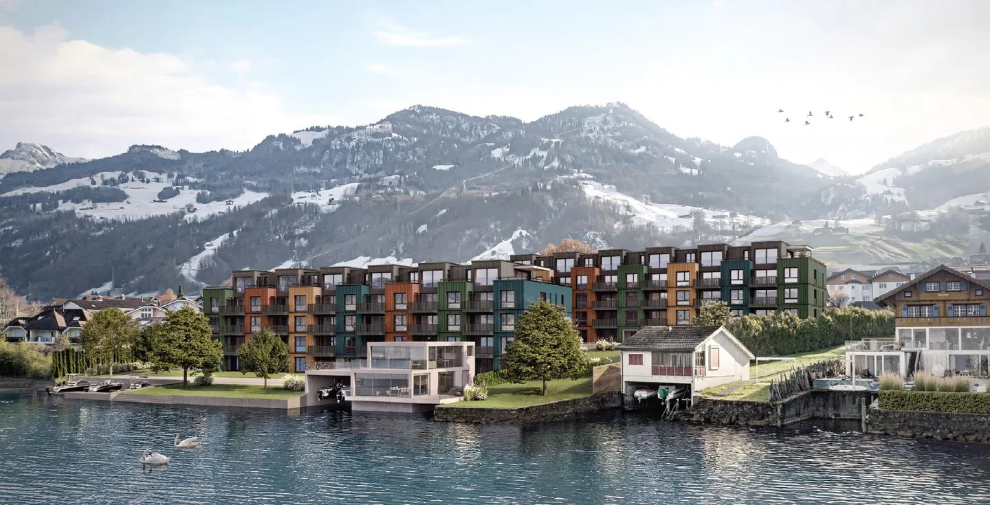 Moderno appartamento di 3,5 stanze con vista lago mozzafiato - Foto 1 di 9