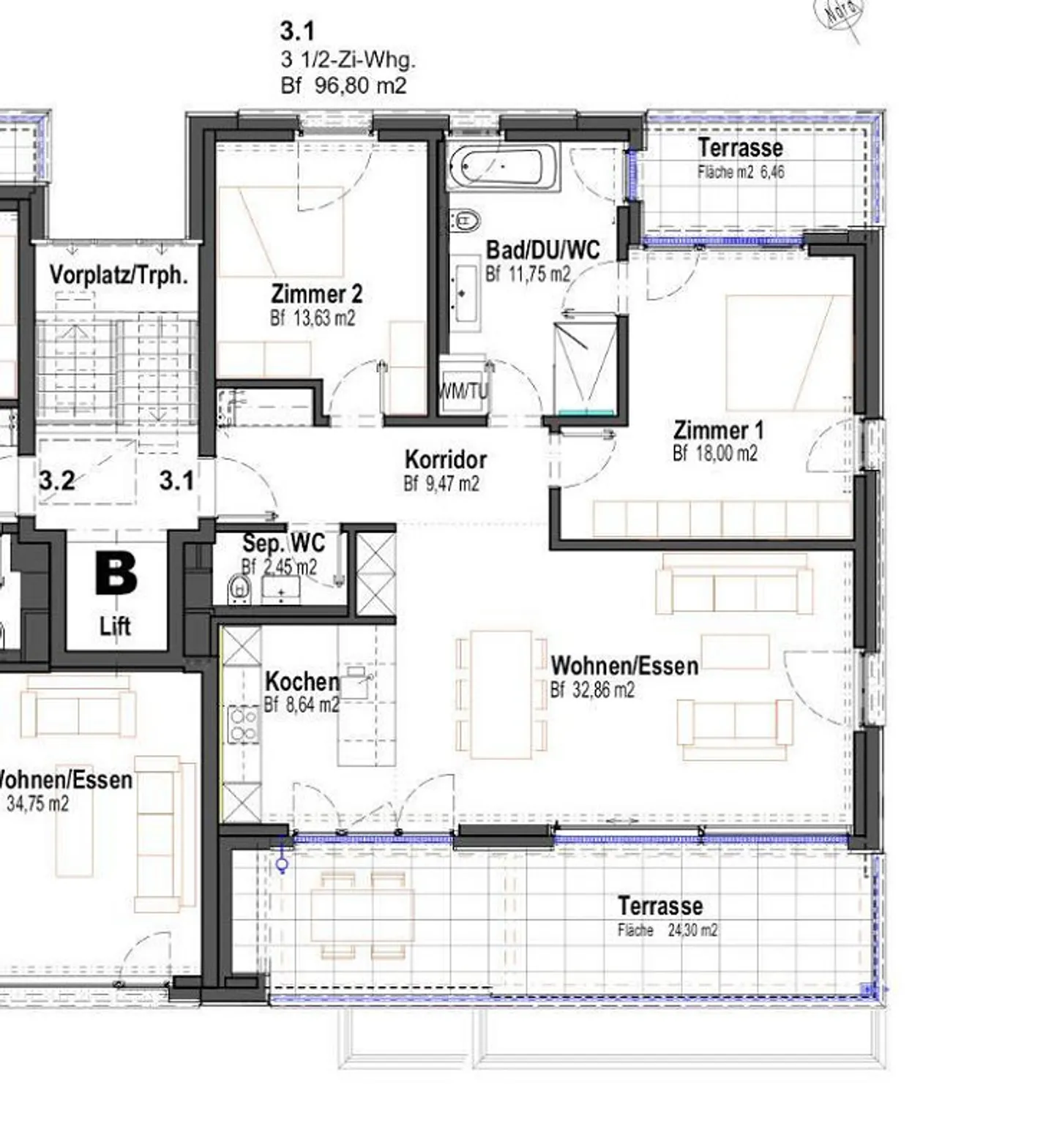 Bel appartement moderne à Männedorf - Photo 7 sur 7