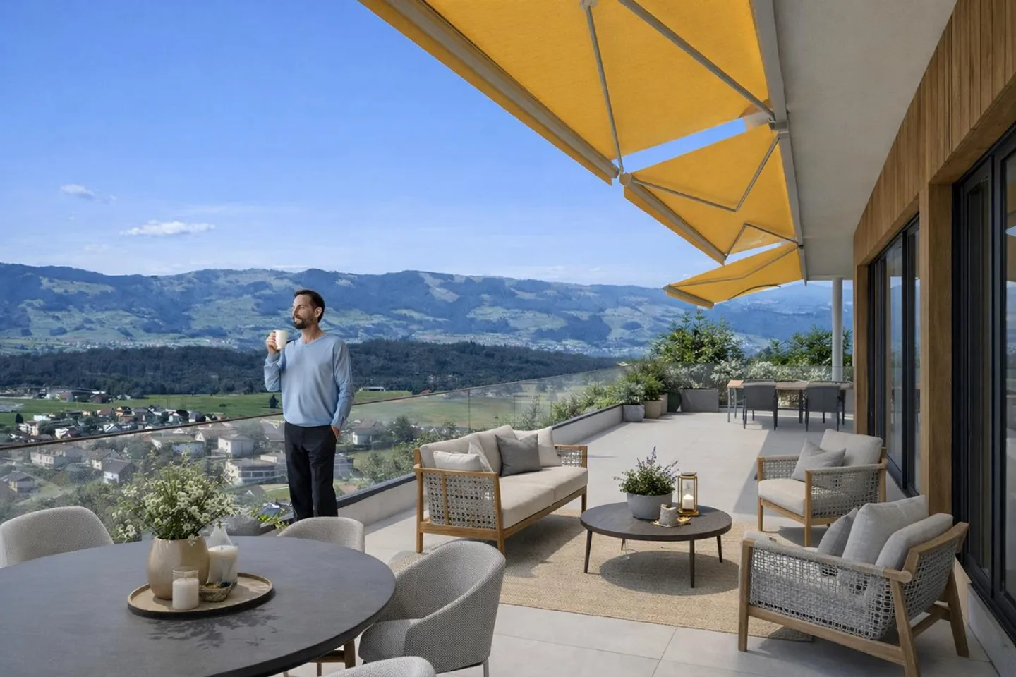 Penthouse de rêve avec vue grandiose - Photo 2 sur 8