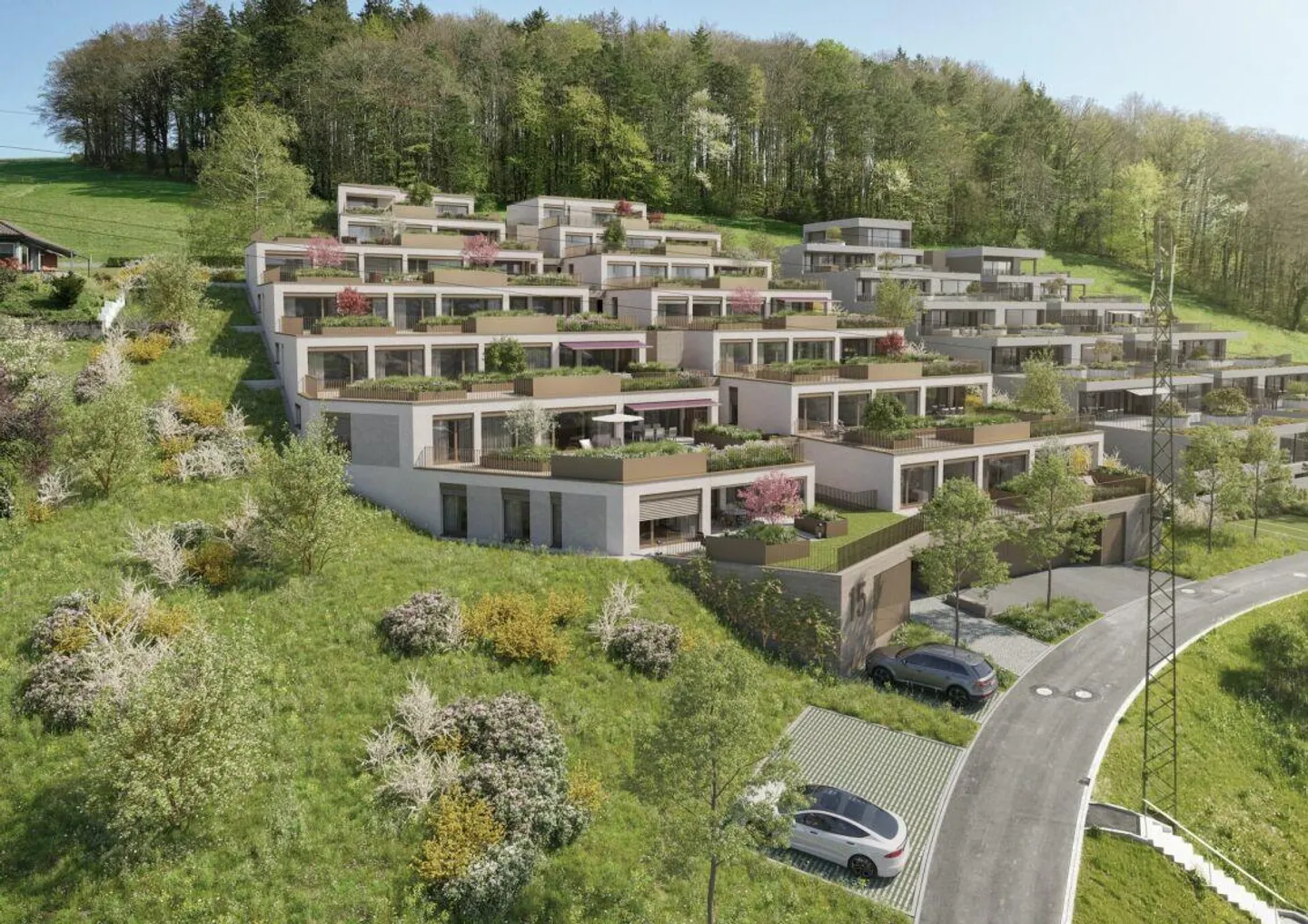 Casa a terrazza su due piani nel nuovo progetto di costruzione Dorfblick Copia - Foto 2 di 8
